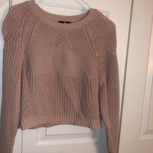 Forever 21 Crop Blush Sweater - Picture 2 of 2